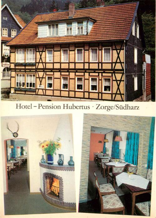 Zorge Harz Hotel Pension Hubertus Gaststube Kaminzimmer