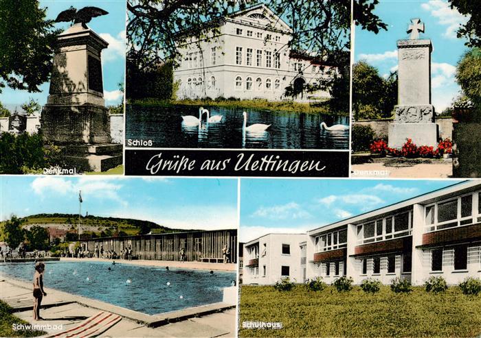 Uettingen uettingen Wuerzburg Denkmal Schloss Schwimmbad Schulhaus
