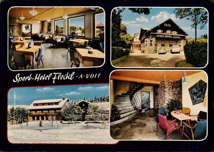 Fleckl Oberwarmensteinach Sporthotel Fleckl Gastraeume Winterpanorama