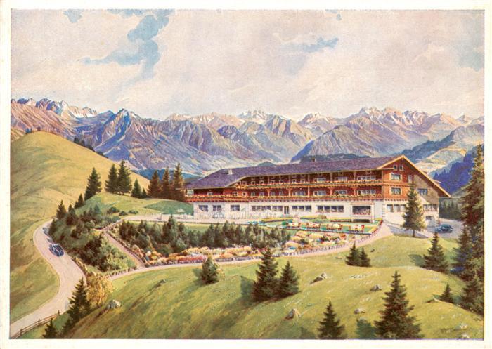Sonthofen  Oberallgaeu Allgaeuer Berghof mit Alpe Eck