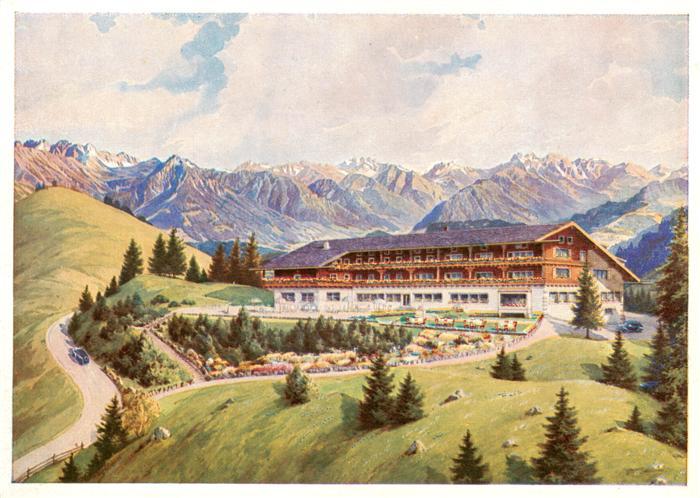 Sonthofen  Oberallgaeu Allgaeuer Berghof mit Alpe Eck