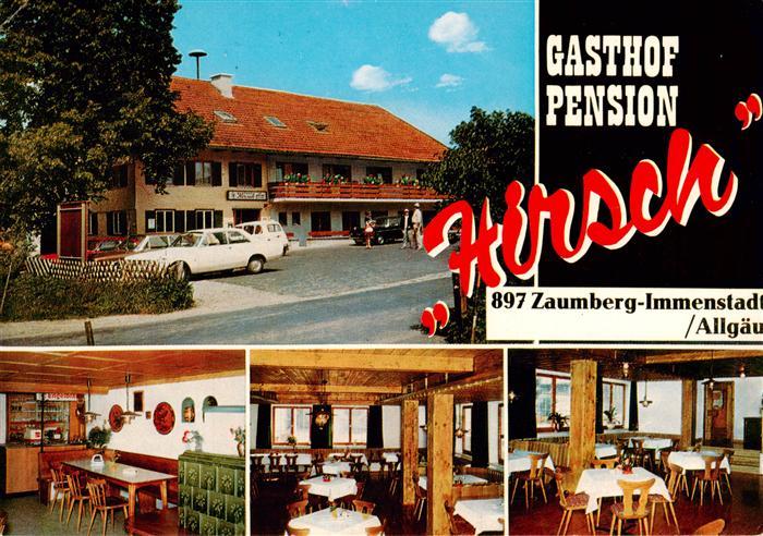 Zaumberg Allgaeu Gasthof Pension Hirsch Gastraeume