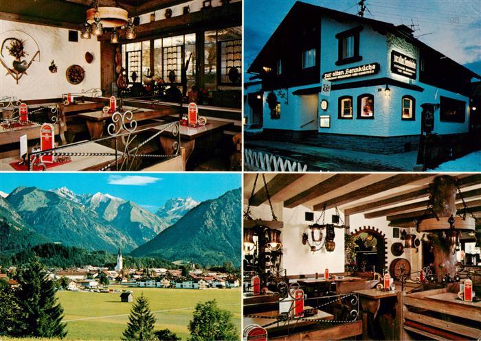 Oberstdorf Zur alten Sennkueche Restaurant Cafe Gastraeume Panorama