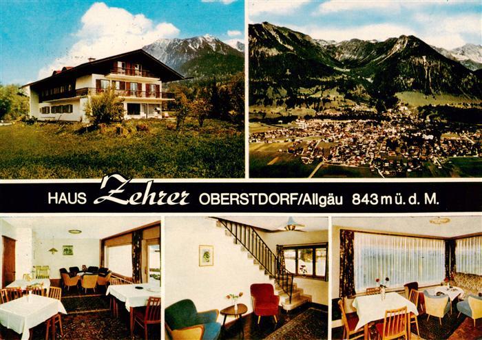 Oberstdorf Sanatorium Haus Zehrer Gastraeume Panorama