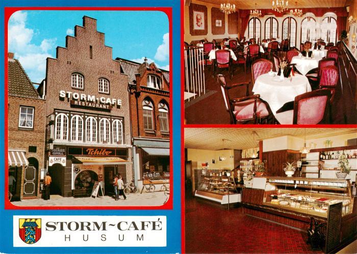 Husum  Nordfriesland Storm Cafe Gastraum Verkaufstheke