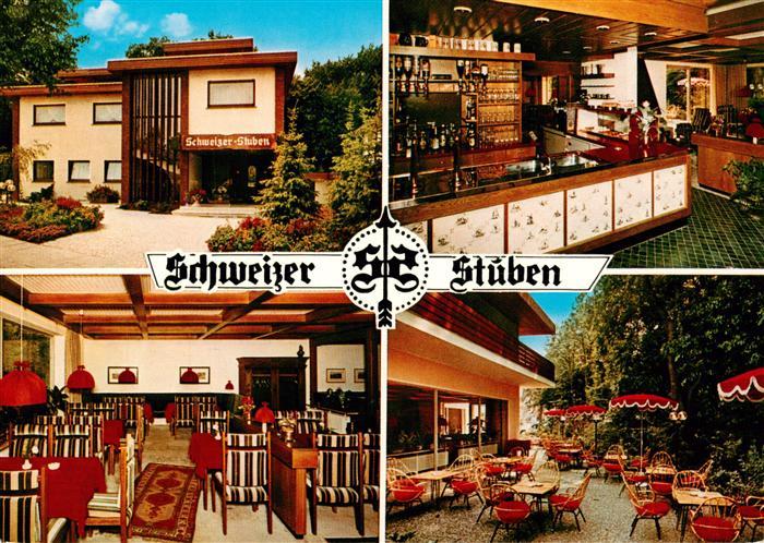 Bad Oeynhausen Schweizer Stuben Theke Gaststube Gartenterrasse