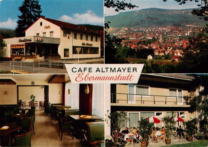 Ebermannstadt Cafe Altmayer Panorama Gastraum Terrasse