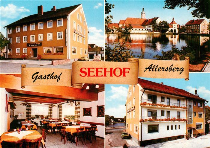 Allersberg Gasthof Seehof Gastraum Seepartie