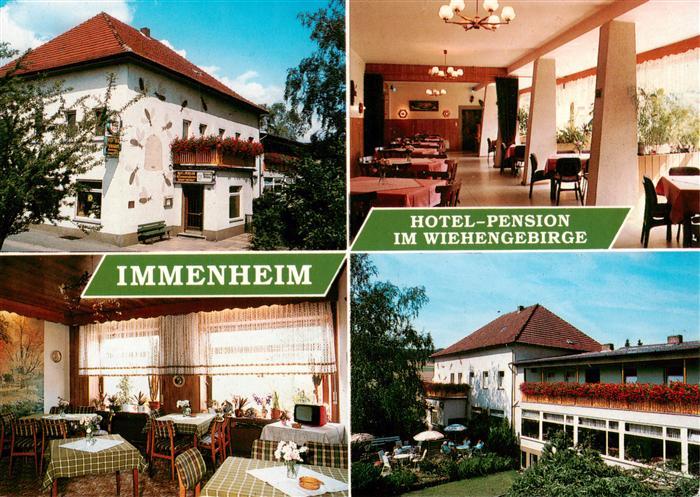 Boerninghausen Preussisch Oldendorf Hotel Pension Immenheim Gastraeume Gartenter