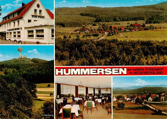 Hummersen Gasthaus Pension Zur Post Panorama Koeterberg Gastraum