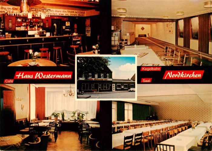 Nordkirchen Gaststaette Haus Westermann Kegelbahn Saal Gastraum Bar