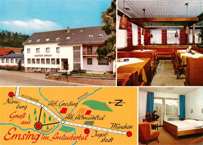 Emsing Titting Oberbayern Gasthof Dirsch Gastraum Gaestezimmer