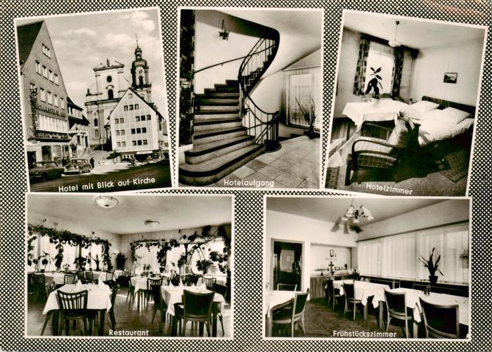 Neckarsulm Hotel Neckarsulmer Hof Kirche Hotelaufgang Hotelzimmer Restaurant Fru
