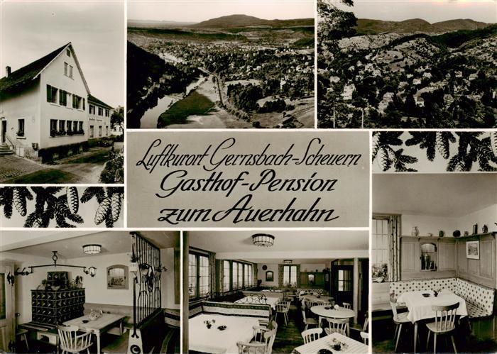 Scheuern Gernsbach Gasthof Pension zum Auerhahn Gastraeume Panorama
