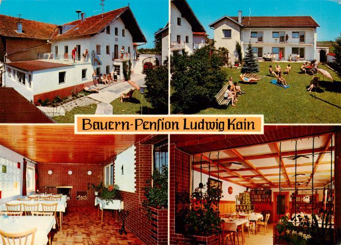 Hellmannsberg Waging See Bauern Pension Ludwig Kain Gastraeume Liegewiese