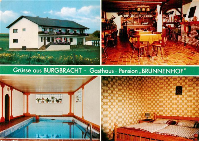 Burgbracht Gasthaus Pension Brunnenhof Gaststube Gaestezimmer Hallenbad