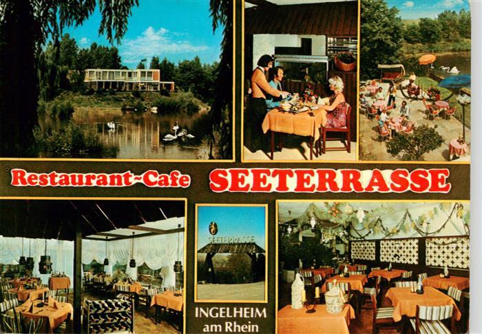 Ingelheim Rhein Restaurant Seeterrasse Gastraeume Schwanenteich