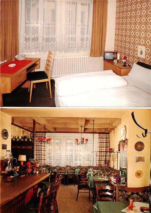 Wuerzburg Bayern Hotel Bratwurstherzle Gaestezimmer Gastraum