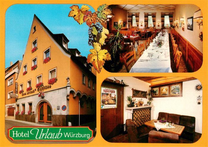 Wuerzburg Bayern Hotel Urlaubs Gaststaette Gastraeume