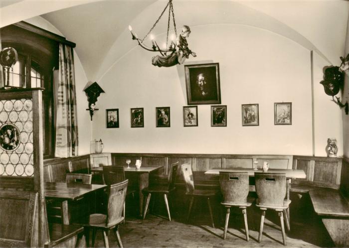 Wuerzburg Bayern Weinstuben Maulaffenbaeck Gaststube