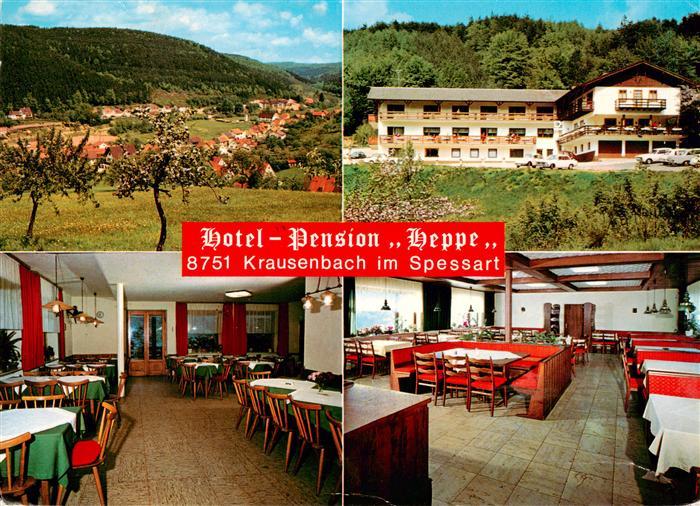 Krausenbach Dammbach Hotel Pension Heppe Gastraeume Panorama