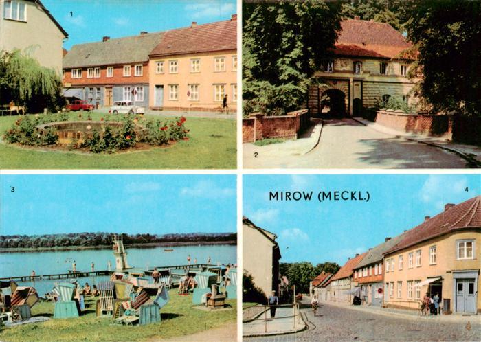 Mirow Johannes Becher Platz Torhaus Freibad Ernst Thaelmann Strasse