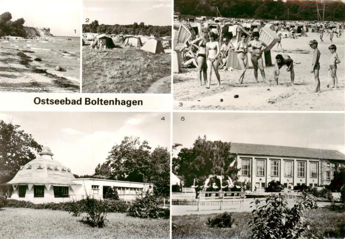 Boltenhagen Ostseebad Steilkueste Zeltplatz Strand HOG Pavillon FDGB Ferienheim