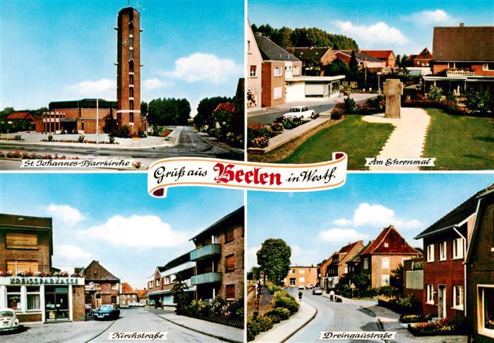 Beelen  Westfalen St Johannes Pfarrkirche Am Ehrenmal Kirchstrasse Dreingaustras