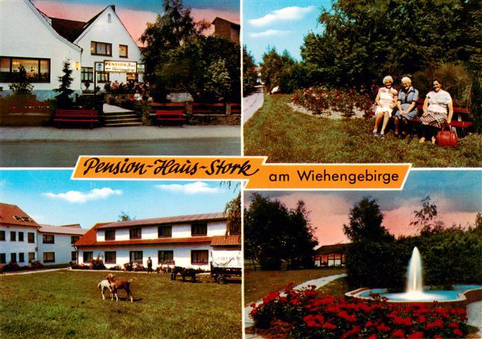 Preussisch-Oldendorf Pension Haus Stork Park Bank Fontaene