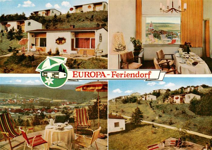 Husen Bueren Europa Feriendorf Bungalows Terrasse Appartement
