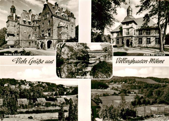 Voellinghausen Moehnesee Neues Schloss Altes Herrenhaus Dorfansicht Engelslit
