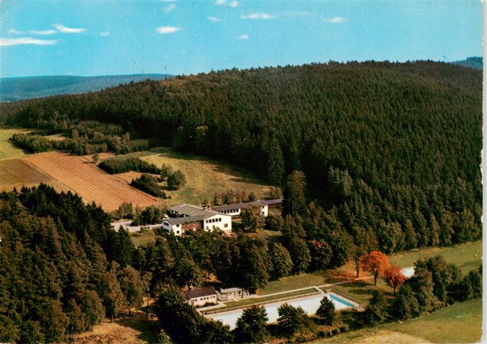 Ruethen Moehne Jugendherberge Schwimmbad Fliegeraufnahme