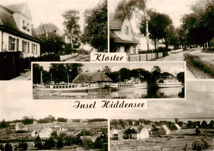 Kloster Hiddensee Ortsansichten Fahrgastschiffe