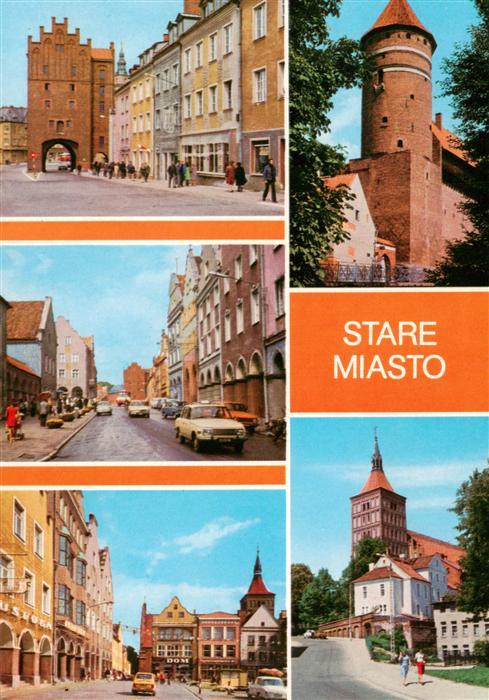 Olsztyn Allenstein PL Stare miasto Wysoka Brama Zamek baszta narozna i fragment
