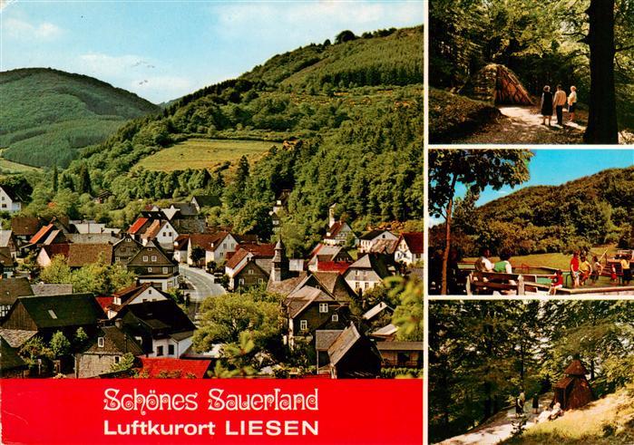 Liesen Hallenberg Hochsauerland Ortsansicht Waldspaziergang Wassertreten Luftkur