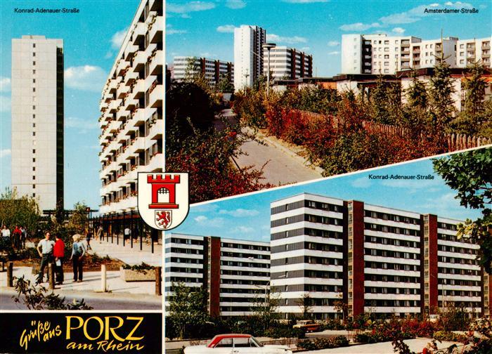 Porz Koeln Rhein Wohnsiedlung Konrad-Adenauer-Strasse Amsterdamer Strasse Hochha