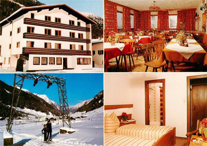 Pioesmes Gasthof St. Leonhard Gastraum Fremdenzimmer Wintersportplatz Pitztl Ski
