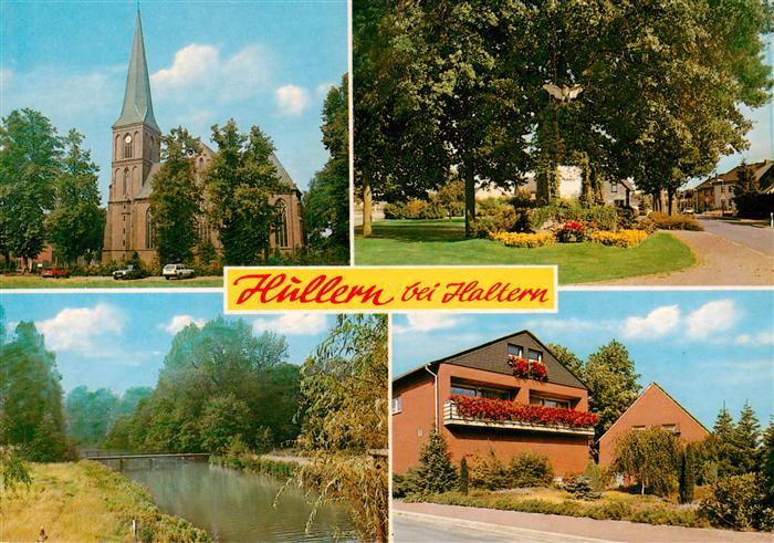 Hullern Teilansichten Kirche Parkanlagen Partie am Fluss