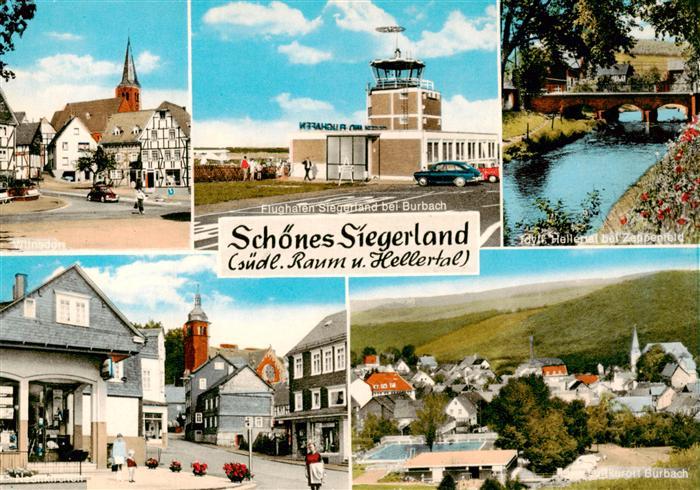 Burbach Siegerland Wilnsdon Flughafen Siegerland Bruecke Hellenthal Neunkirchen