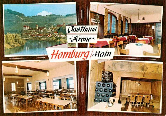 Homburg Main Mainpartie Gasthaus Krone Gastraeume Kachelofen