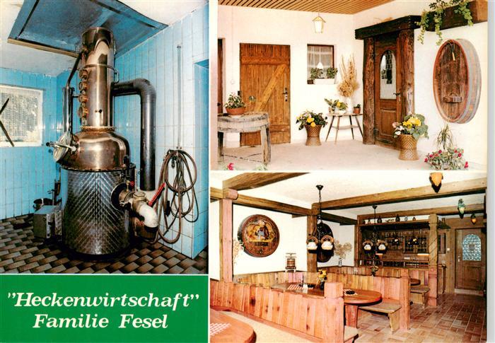 Heidingsfeld Wuerzburg Heckenwirtschaft Fam Fesel Braukessel Gastraeume