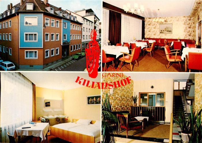 Wuerzburg Bayern Kilianshof Garni Gastraeume Zimmer