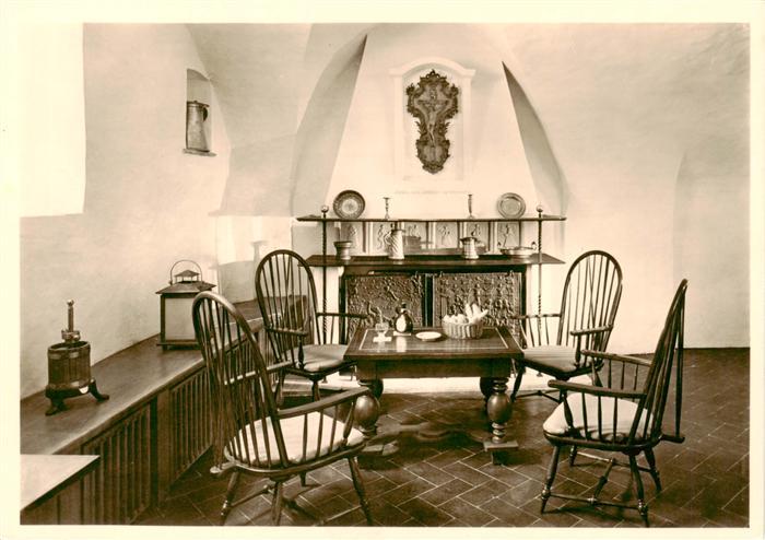 Wuerzburg Bayern Buergerspital zum hl Geist Kaminecke im Meistergewoelbe