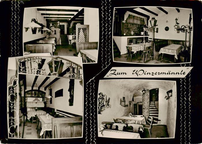 Wuerzburg Bayern Gaststaette Winzermaennle Gastraeume
