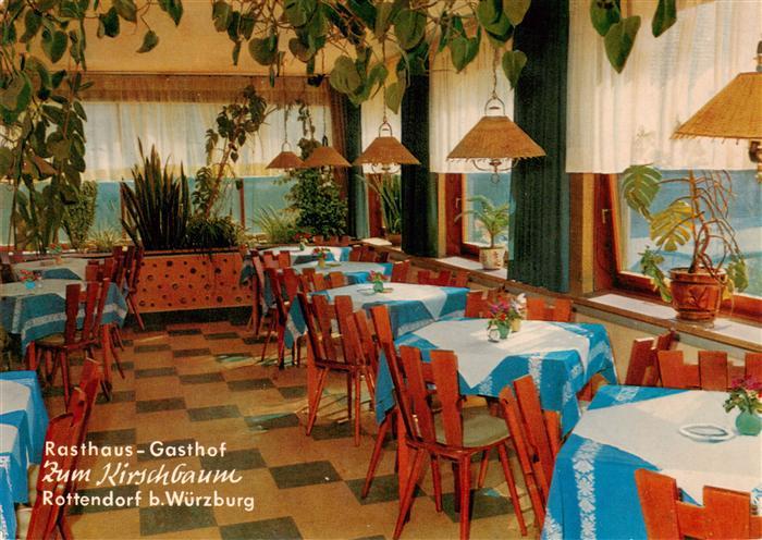 Rottendorf Wuerzburg Unterfranken Rasthaus Gasthof Zum Kirschbaum