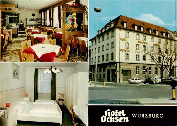 Wuerzburg Bayern Hotel Ochsen Gastraum Zimmer