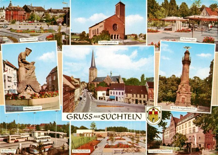 Suechteln Am Neumarkt Franziskuskirche Parkanlagen Weberbrunnen Kirche Kriegerde