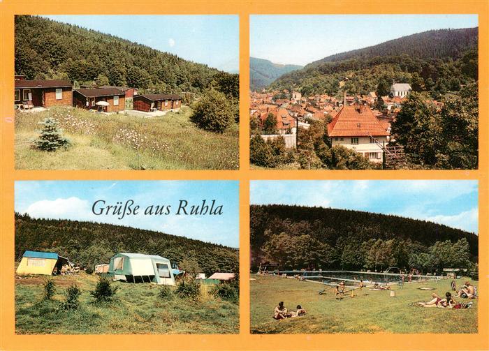 Ruhla Erholungszentrum Alte Ruhl uebersicht Campingplatz Freibad