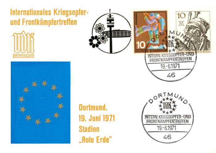 DORTMUND  CITY Intern Kriegsopfer und Frontkaempfertreffen im Stadion Rote Erde