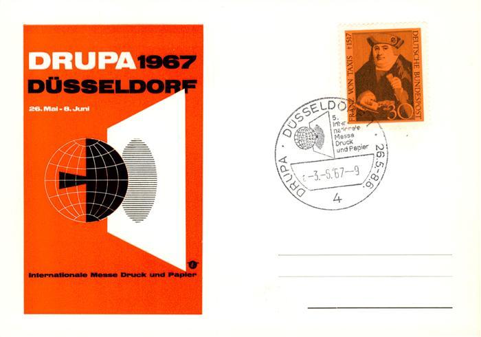 DuessELDORF  CITY DRUPA 1967 Messe